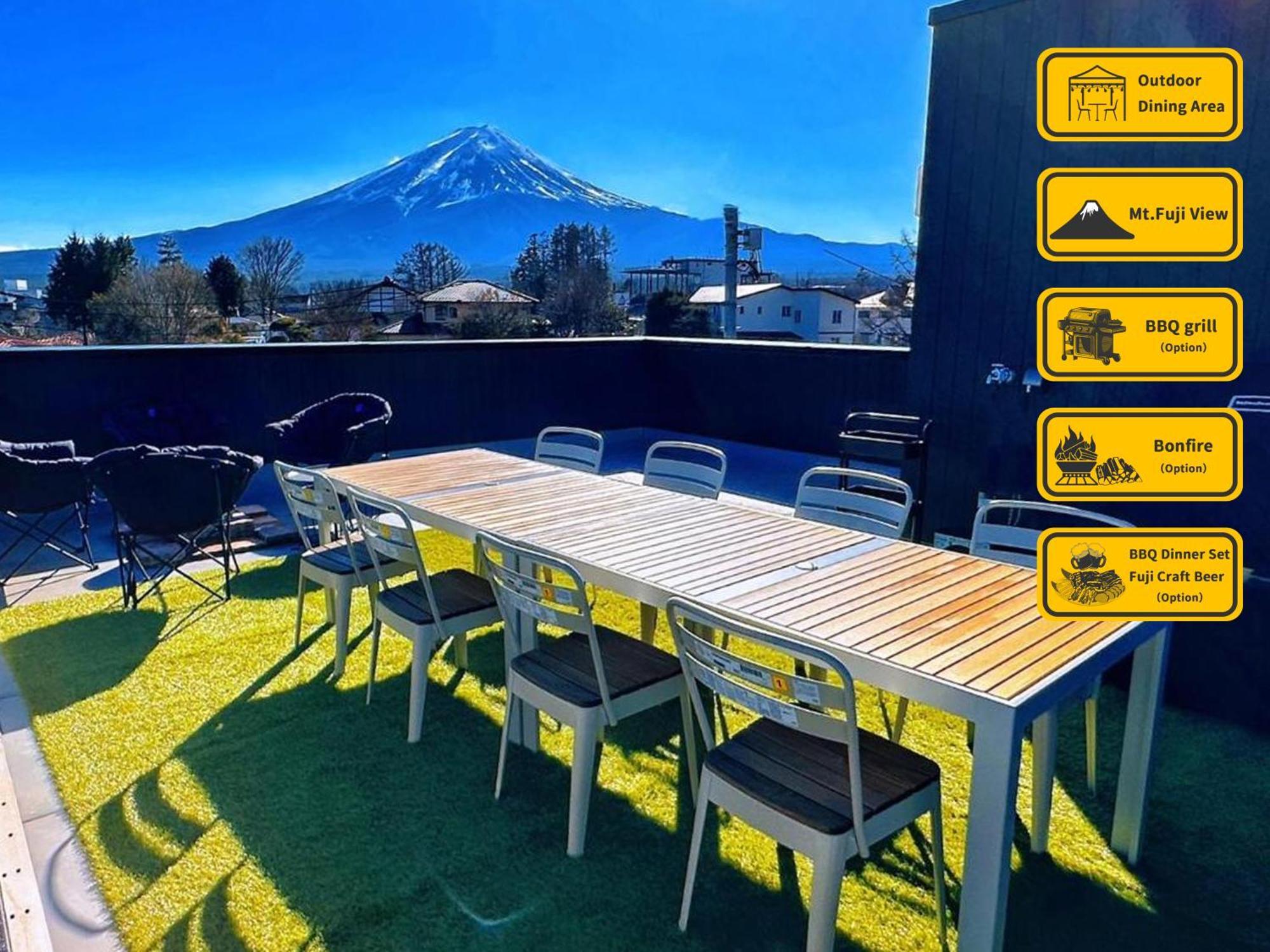 ヴィラ山間堂premier Garden Villa Bbq Bonfire Fuji View Annovillas Sankando Fujikawaguchiko Exterior foto